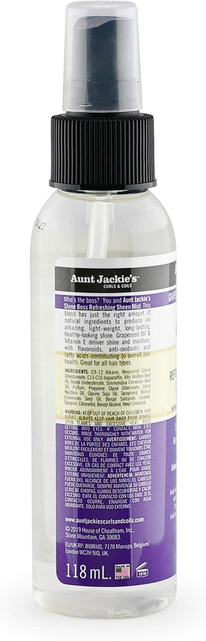 AUNT JACKIE’S  Shine boss Refreshing Sheen Mist  118mL  4 oz