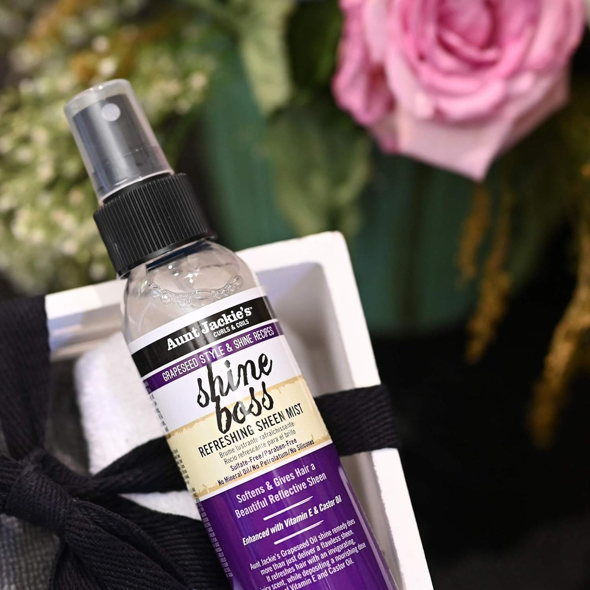 AUNT JACKIE’S  Shine boss Refreshing Sheen Mist  118mL  4 oz