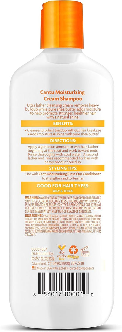 Cantu Moisturizing Cream Shampoo  400mL  13.5 oz