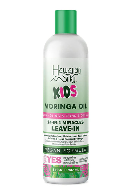 HAWAIIAN SILKY KIDS Moringa oil Detangling & Conditioning 14 in 1 Miracles Leave-in  8 oz