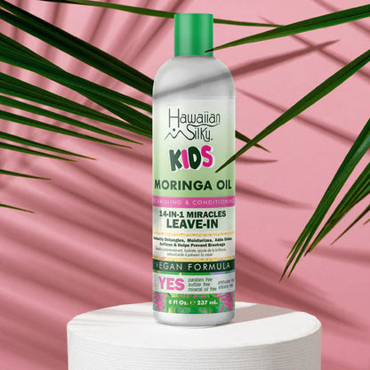 HAWAIIAN SILKY KIDS Moringa oil Detangling & Conditioning 14 in 1 Miracles Leave-in  8 oz