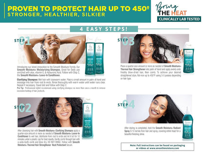 SMOOTH MOISTURE Strengthening Hair System PRESS & SILK 8 oz