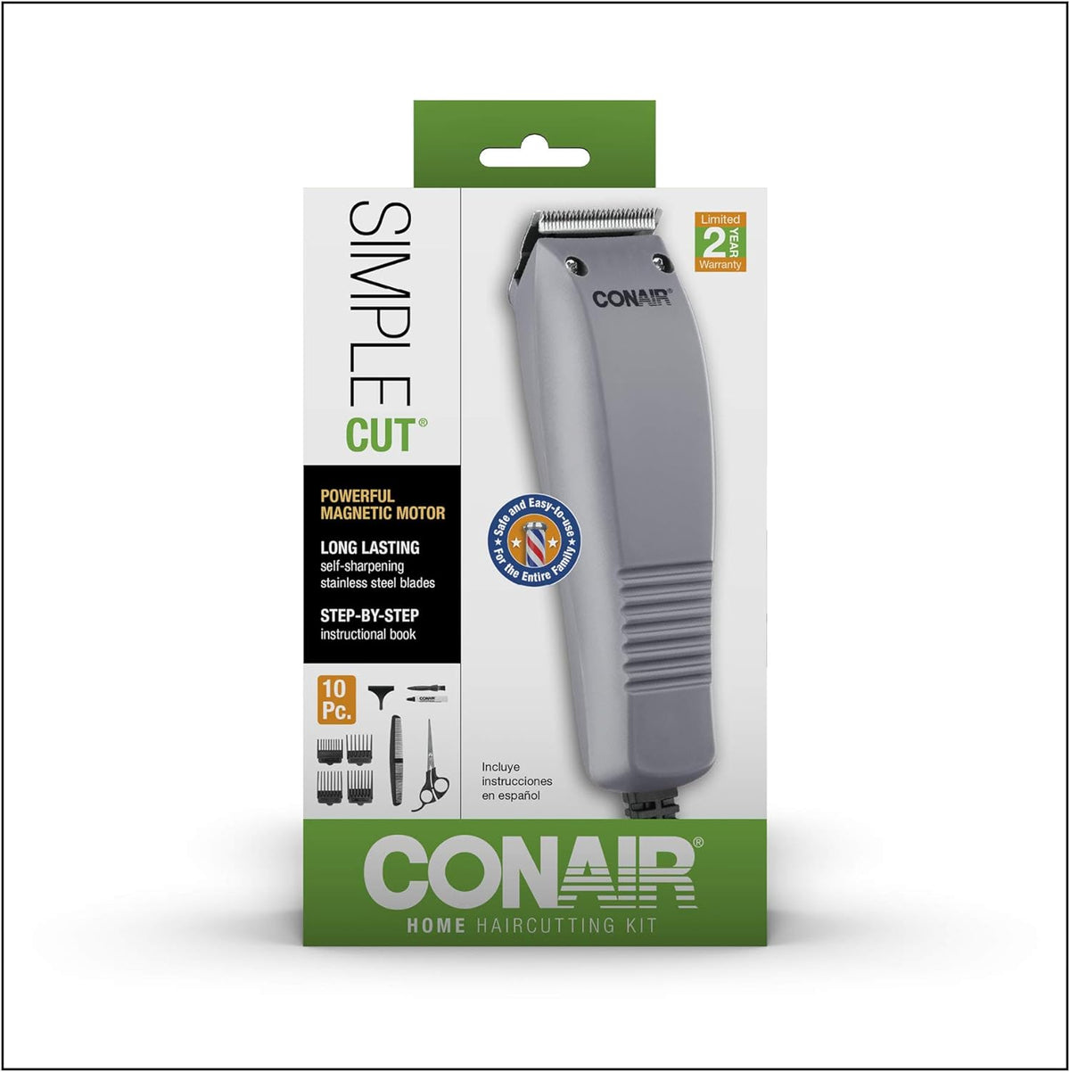 CONAIR MAN Simple cut corded Haircut kit