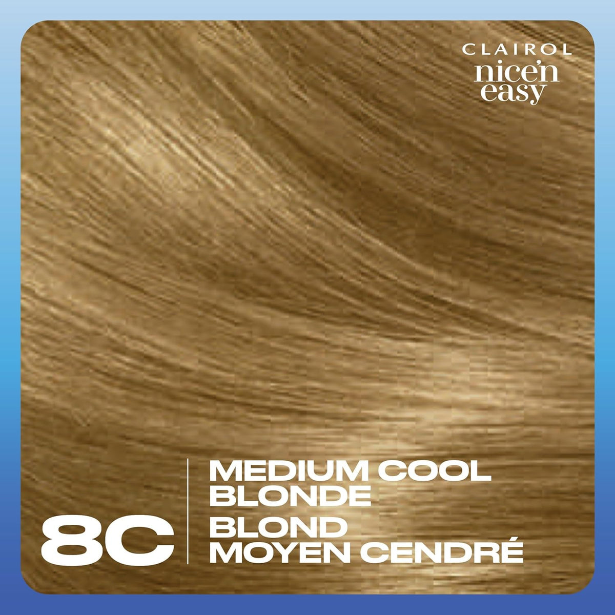 CLAIROL Nice ‘N Easy cream hair Color. Medium cool blonde  8C