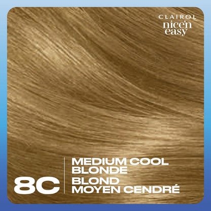 CLAIROL Nice ‘N Easy cream hair Color. Medium cool blonde  8C