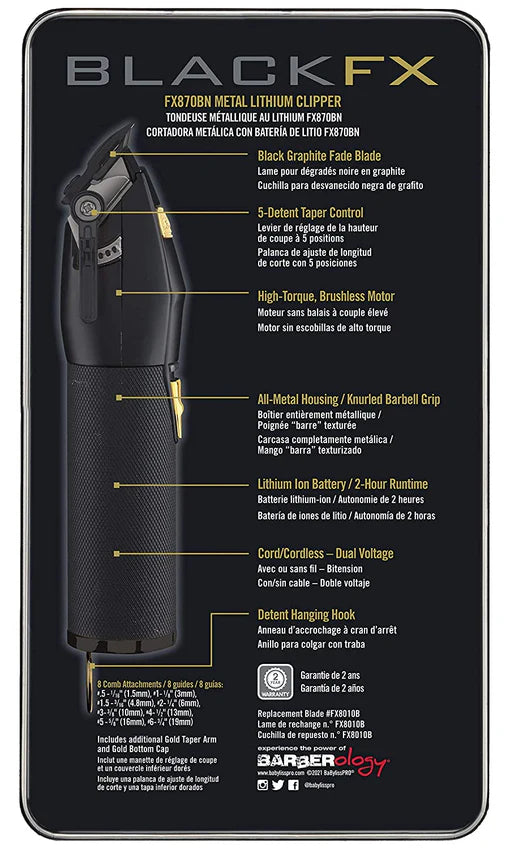 BABYLISS PRO BlackFX Clipper Model