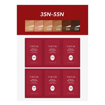 TirTir Mask Fit Red Cushion 6 Shade Trial Kit