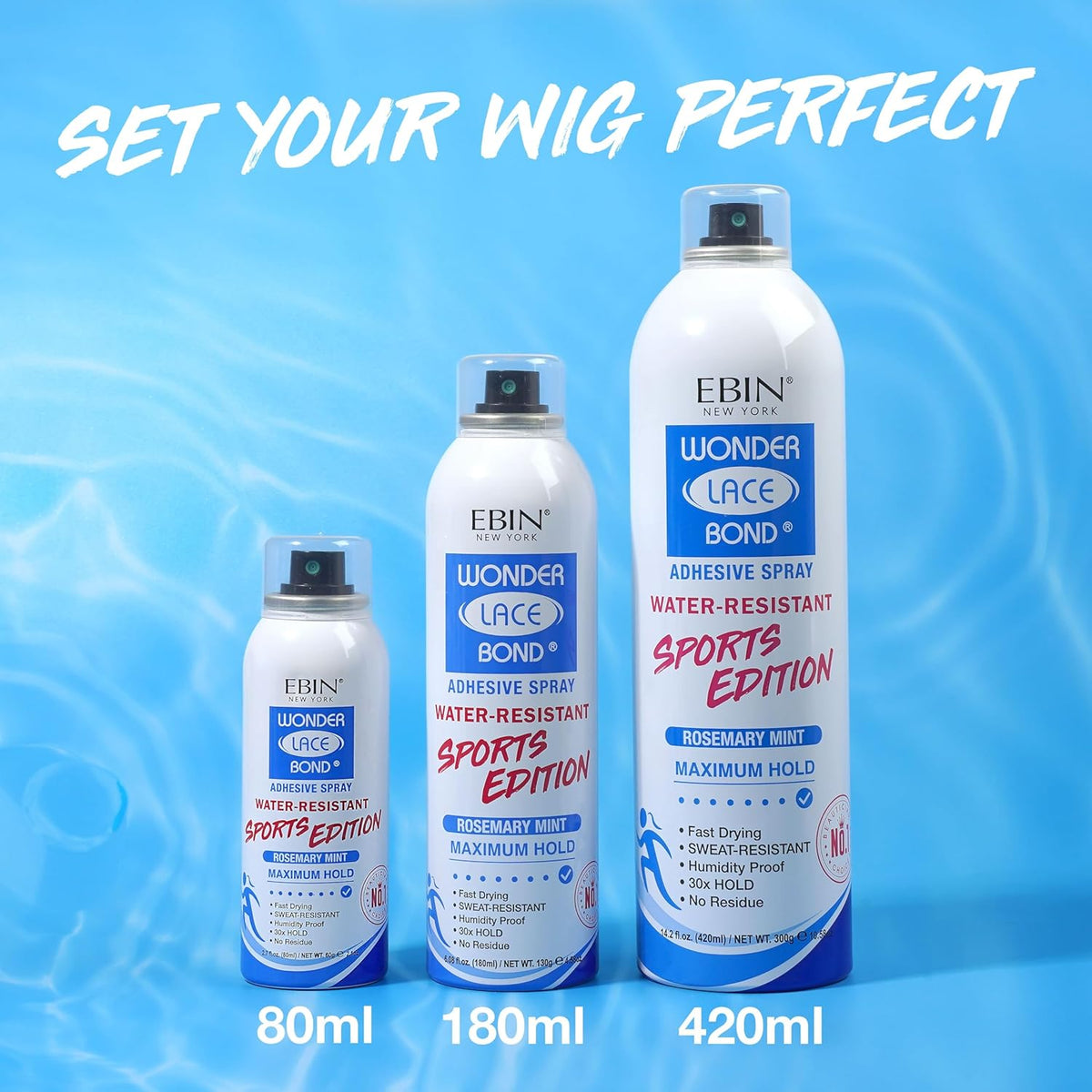 EBIN Wonder Lace Bond Adhesive Spray [Sports Edition]