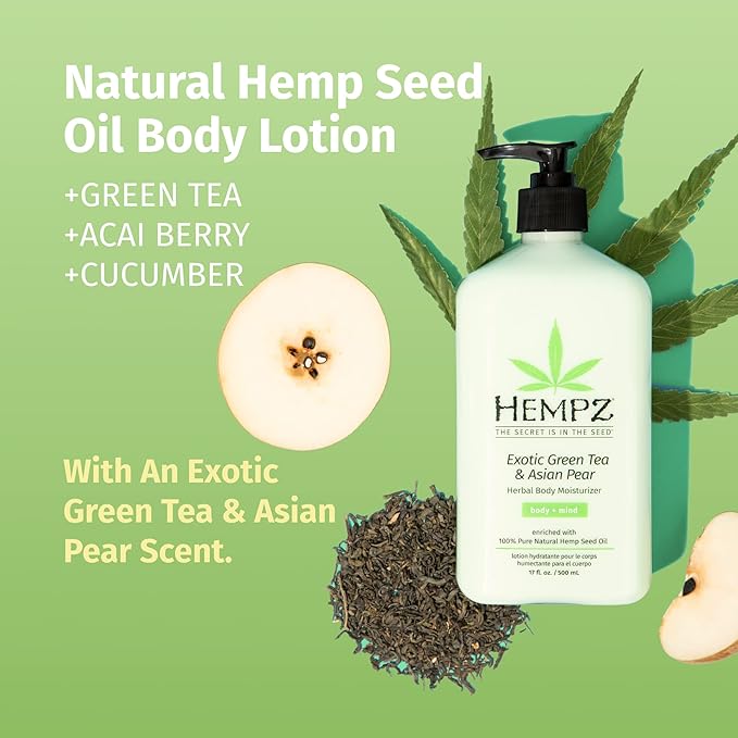 HEMPZ Body Lotion - Green Tea & Asian Pear 500ml