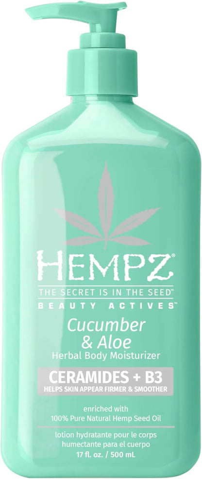 HEMPZ Body Lotion - Cucumber & Aloe Herbal Daily Moisturizing Cream 500ml