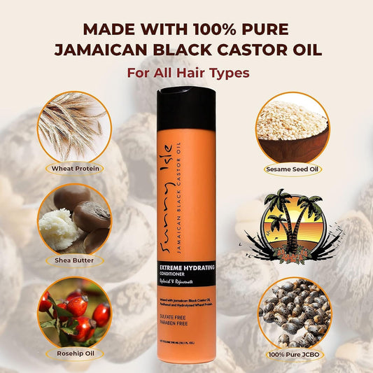 SUNNY ISLE Jamaican Black Castor Oil Conditioner [Extra Dark] (12oz)