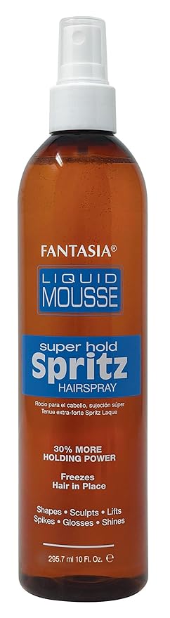 Fantasia Liquid Mousse Spritz Hair Spray Super Hold 10 Oz