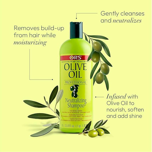 ORS  Olive Oil Professional Neutralizing Shampoo, 33.8 Oz