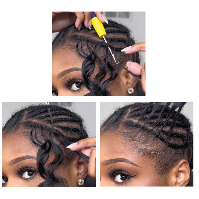 Zury Hollywood Human Hair Crochet Braids Feather Crochet Ocean 18