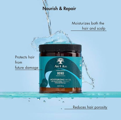 As I Am Bond Repair Hair Mask - 8 oz - Hair Repair Treatment For Damaged Hair
