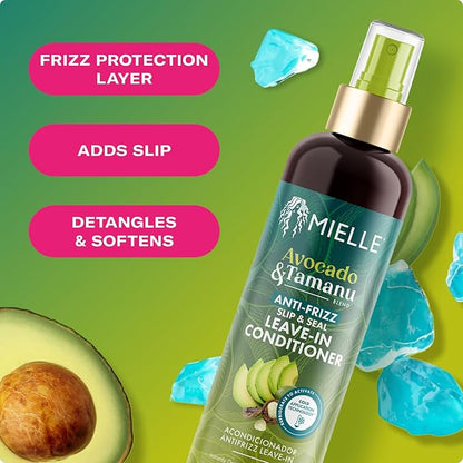 Mielle Organics Avocado & Tamanu Hair Leave In Conditioner Spray for Frizz Control  - 8 oz