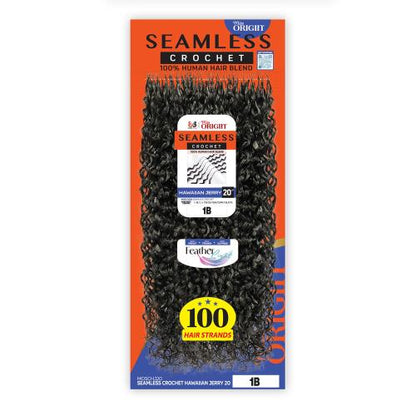 Bobbi Boss Seamless Feather Crochet HH blend  Haw Jerry curl 20"