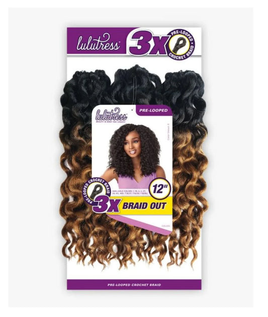Sensationnel Lulutress 3x Braid Out 12”