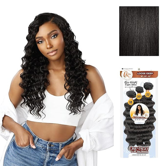 Sensationnel Curls Kinksandco 3X Bundles Loose Deep