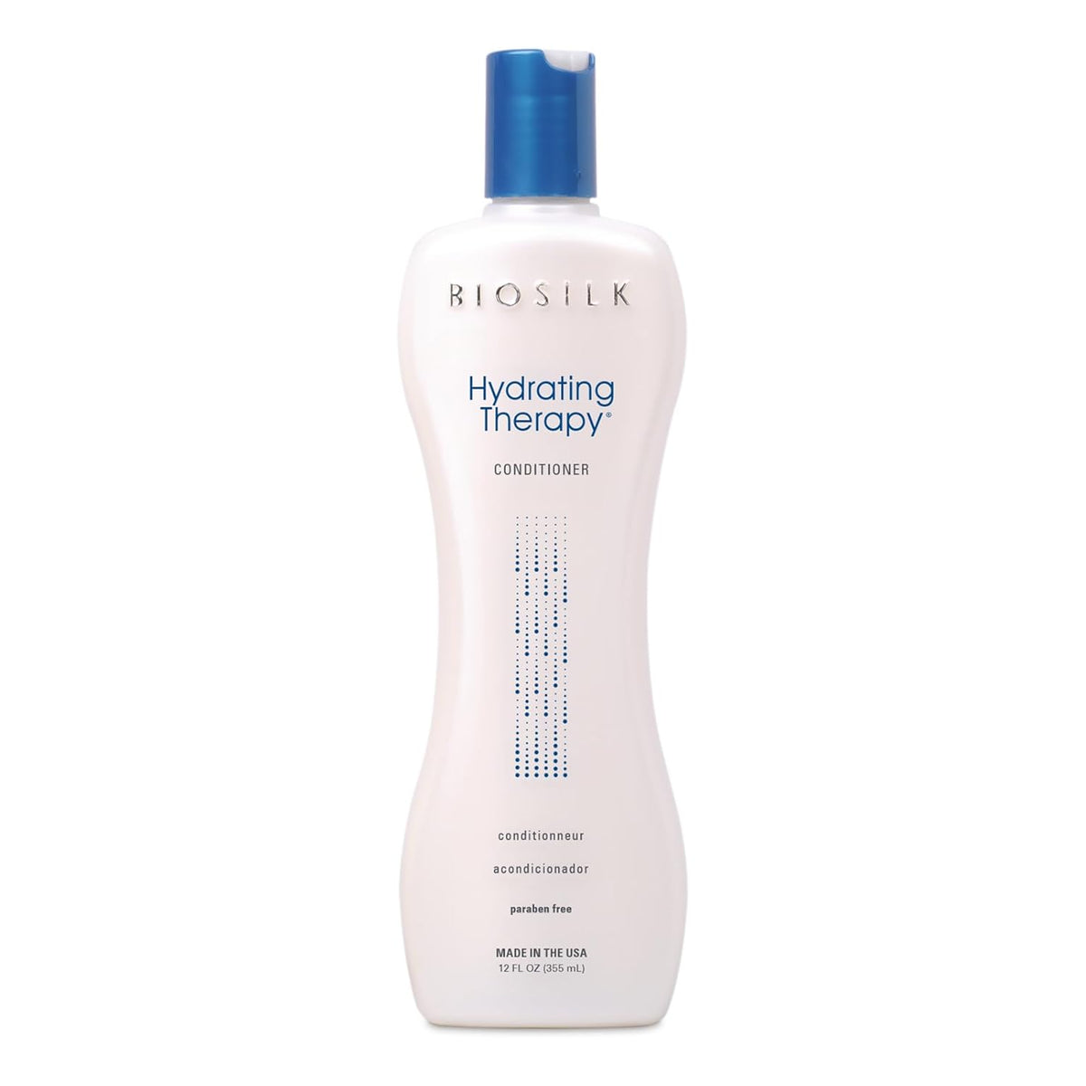 BIOSILK Hydrating Conditioner, Replenishes Moisture For Strong & Smooth Hair, Sulfate, Paraben, & Cruelty-Free, 12 Oz