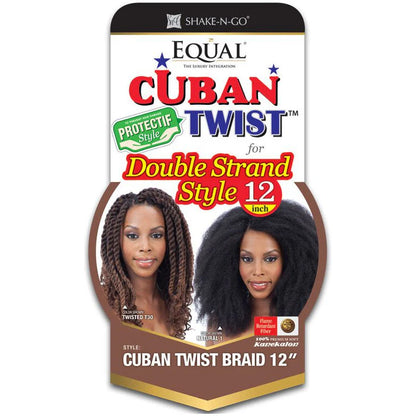 Equal Cuban Twist Braid 12"