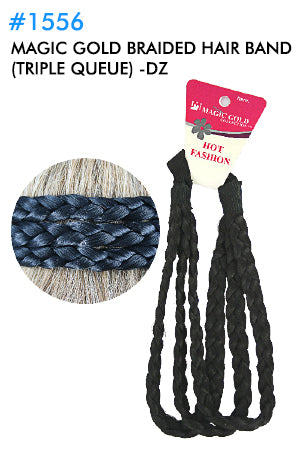 Magic Gold Braided Hair Band  (Triple queue)