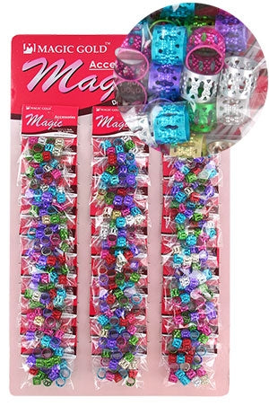 Magic Gold Braid Ring Hair & Nail Ring Bead