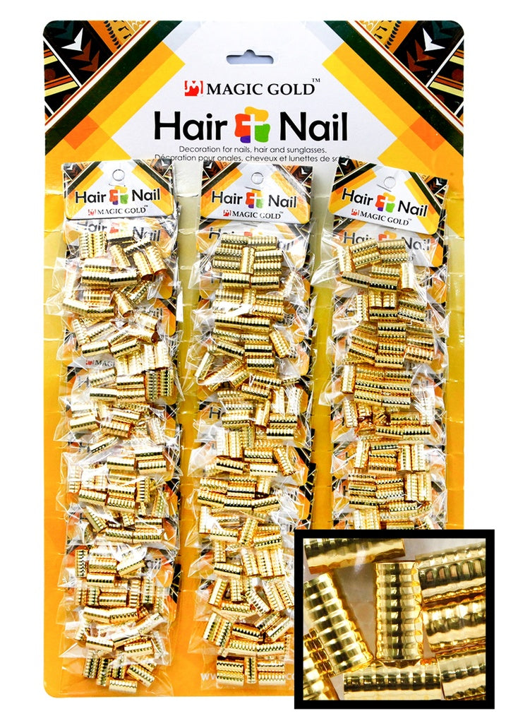 Magic Gold Braid Ring Hair & Nail Ring Bead