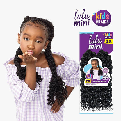 Sensationnel Crochet Braids Lulu Mini Fully Folded 2X Bohemian 10"