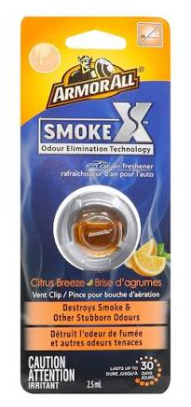 Armor All Air Freshener Smoke X Vent Clip 2.5ml