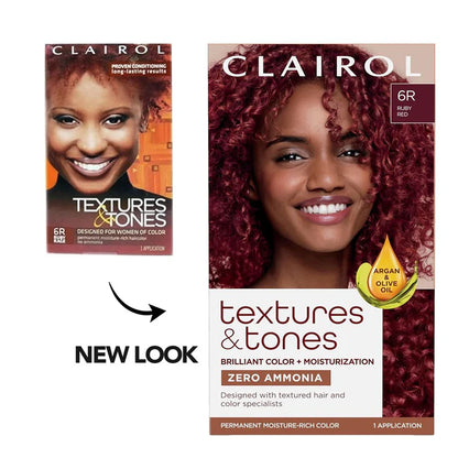 TEXTURES & TONES Permanent Moisture Rich  Hair Color Kit