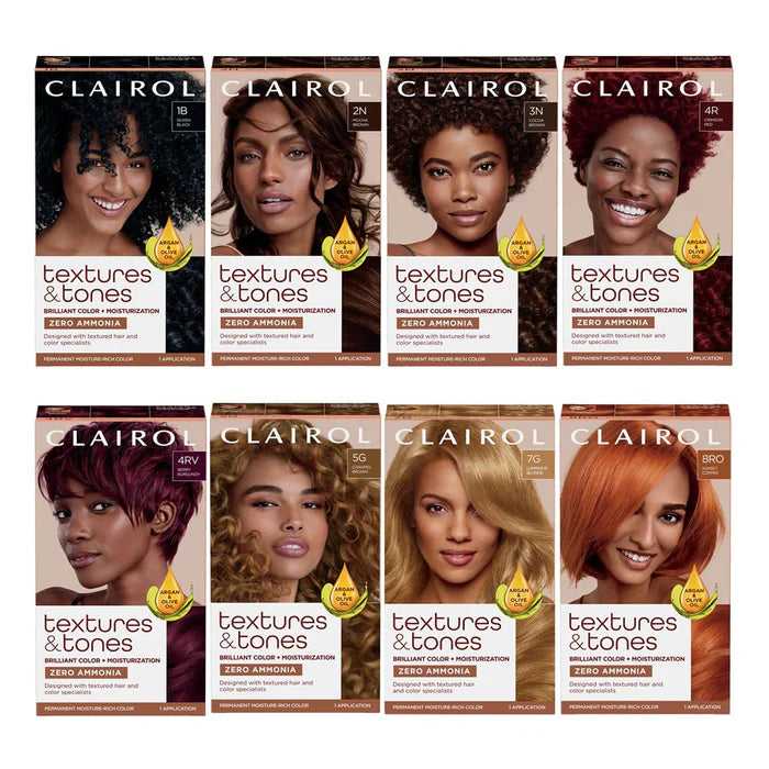 TEXTURES & TONES Permanent Moisture Rich  Hair Color Kit