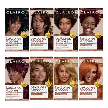 TEXTURES & TONES Permanent Moisture Rich  Hair Color Kit