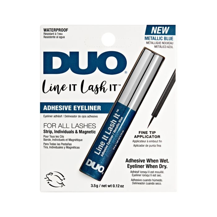 DUO - Line It Lash It 2 in 1 Eyeliner & Lash Adhesive Waterproof - Metallic Blue