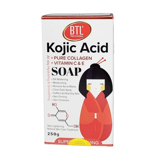 BTL Kojic Acid Pure Collagen & Vitamin C-E Soap 250 g