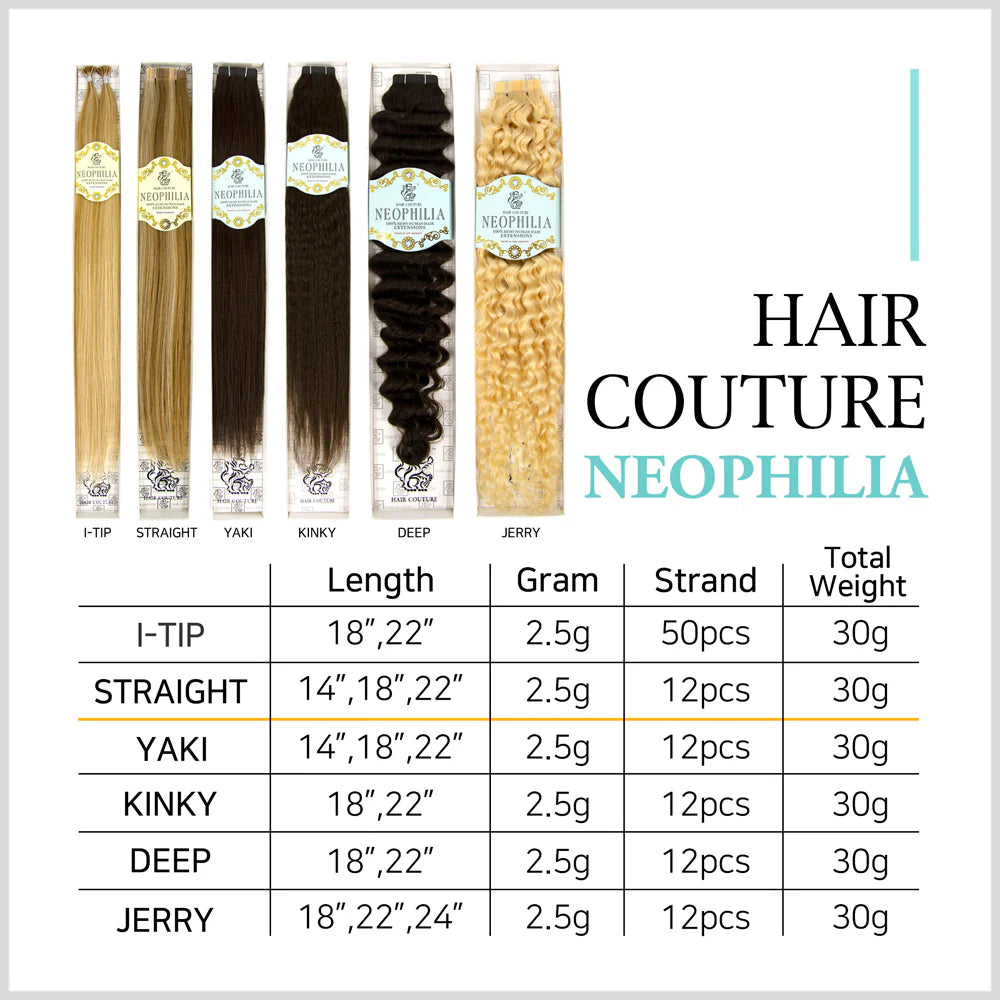 100% Human Hair! I-Tip Yaki Textured Hair Extension 18"