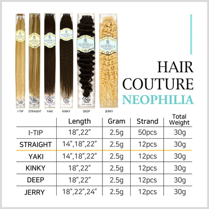Hair Couture Neophilia Yaki Textured Tape Hair Extension  22" Jerry