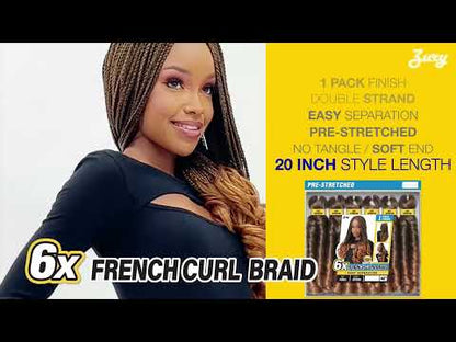 ZURY HOLLYWOOD 6X French Curl 40" Pre-Stretched Crochet Braid