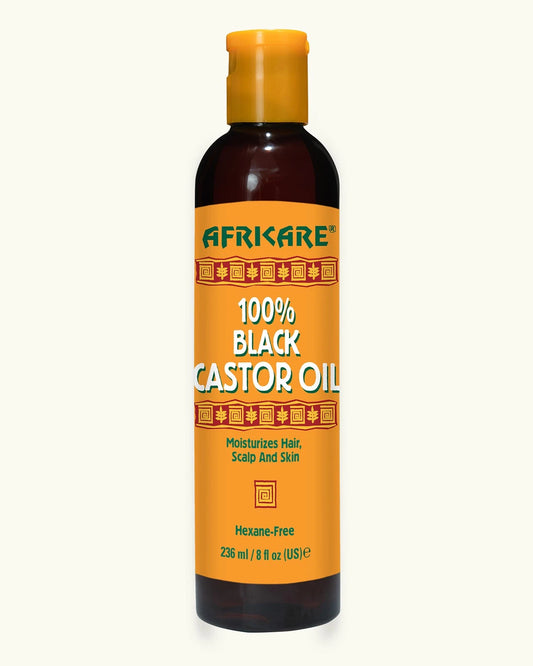 AFRICARE black Castor Oil 8 oz